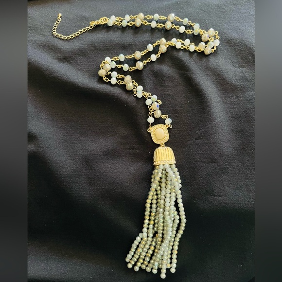Long Necklace with Tassel - Picture 3 of 4